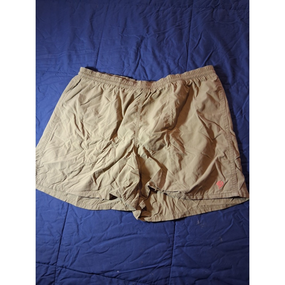 Duck Camp Shorts Mens L Olive Mesh Lined Elastic Waist Drawstring‎ Swim Hunting